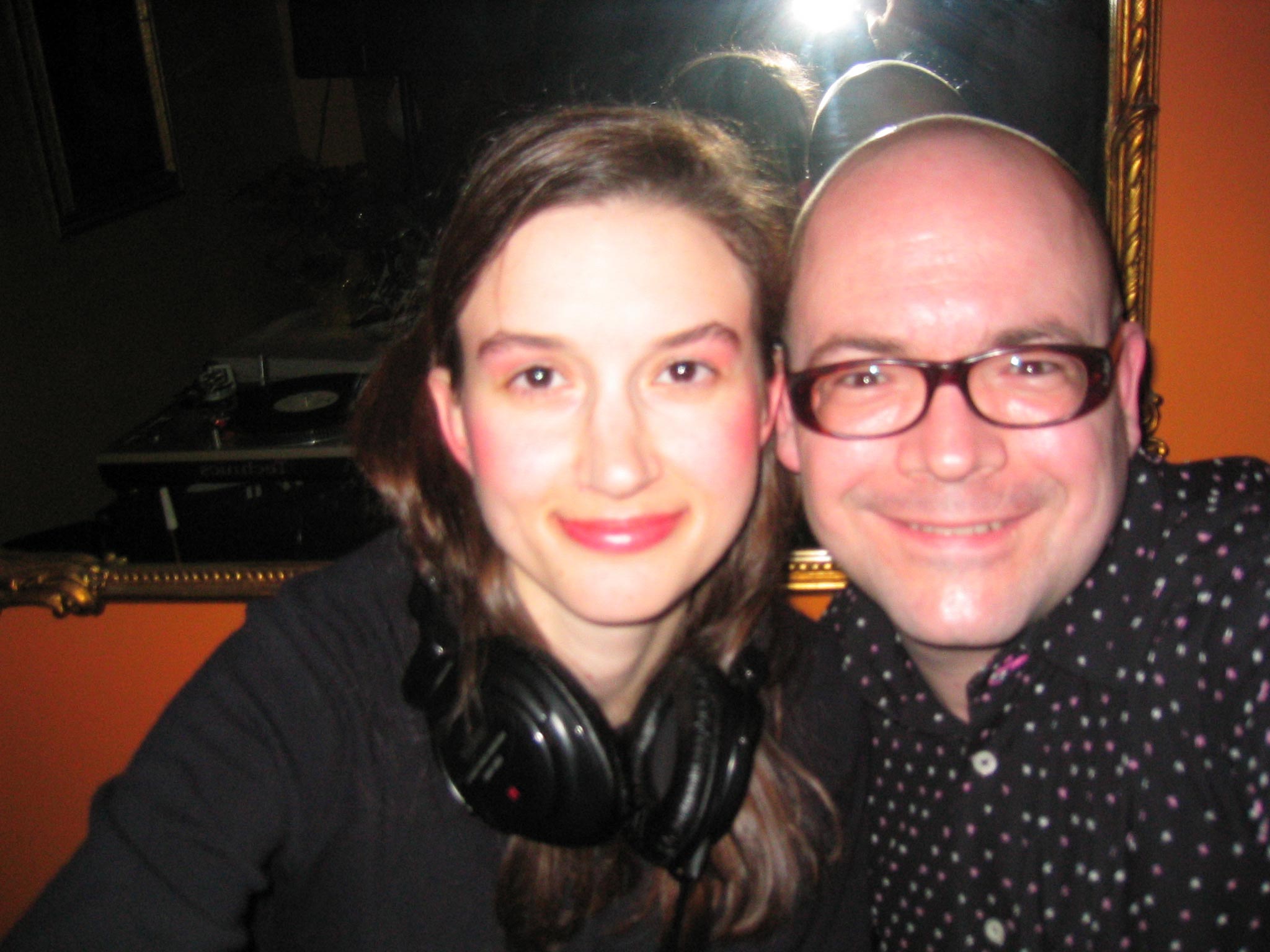 Christine Moritz and Dan Searing at Eighteenth
 Street Lounge, New Year's Eve 2003