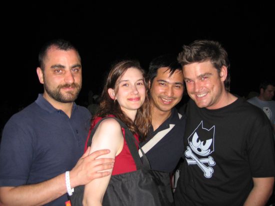 Rino Spadavecchia,
 Christine Moritz, Sid Barcelona, and Christoph Gottsch at WMC 2005